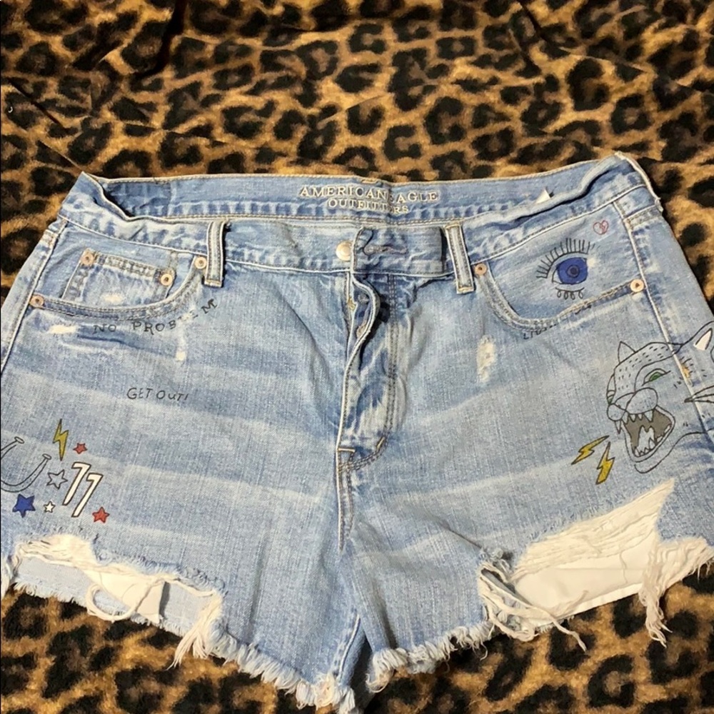 American Eagle Vintage Hi-Rise shortie shorts